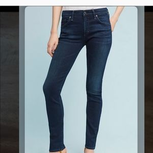 Citizens Of Humanity Straight Leg Jeans in Dark Indigo